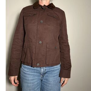 Classic Vintage Talbots Brown Barn Jacket Size 10